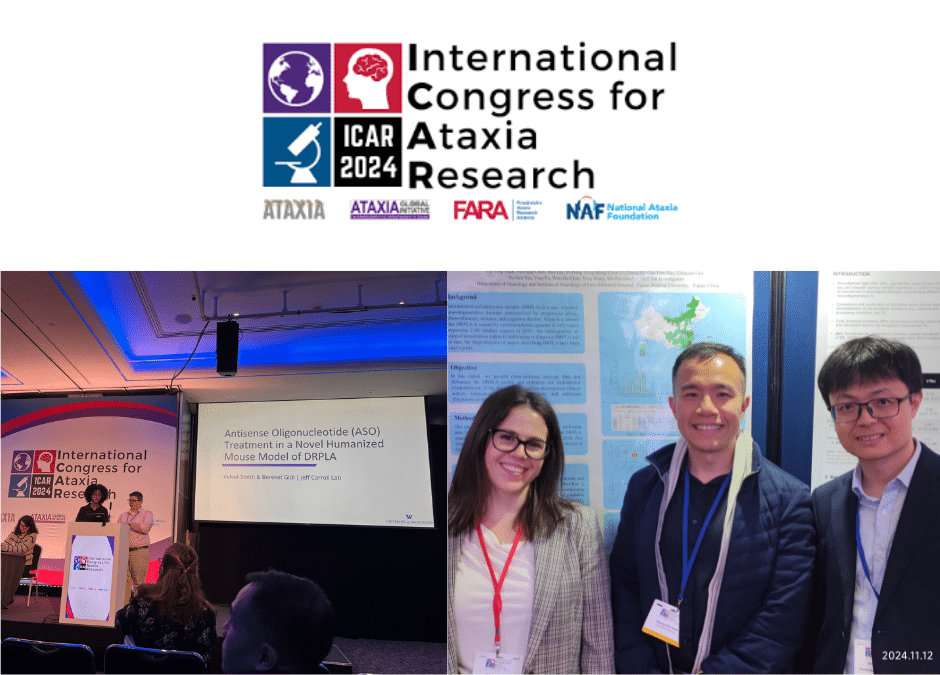 Showcased DRPLA research to 600 people at ataxia conference