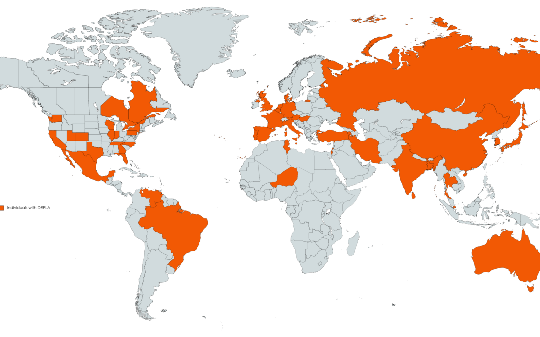 In which countries can we find people with DRPLA?